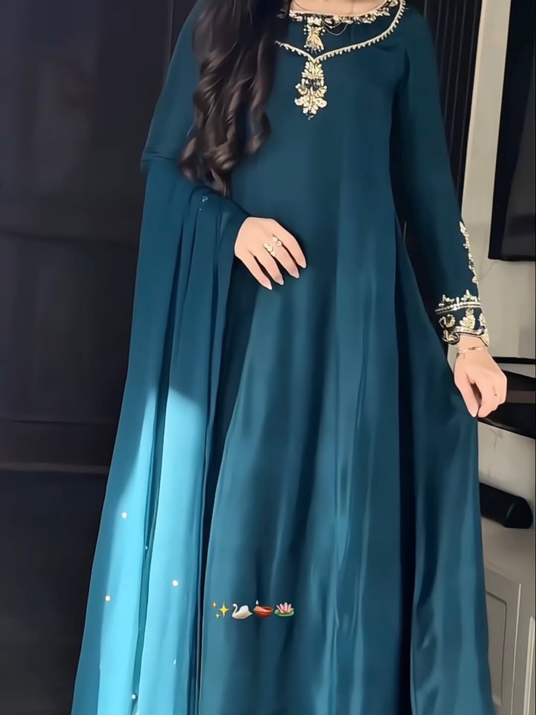 Luxurious Hand-Embroidered Maxi
